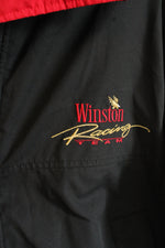 Vintage Winston by Swingster Black and Red Embroidered NASCAR Bomber Jacket | L