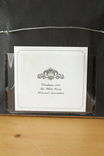Framed 1997 White House Historical Association Christmas Ornament