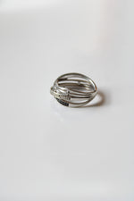 Two-Tone Sterling Silver Stacked Ring | Size 6.5