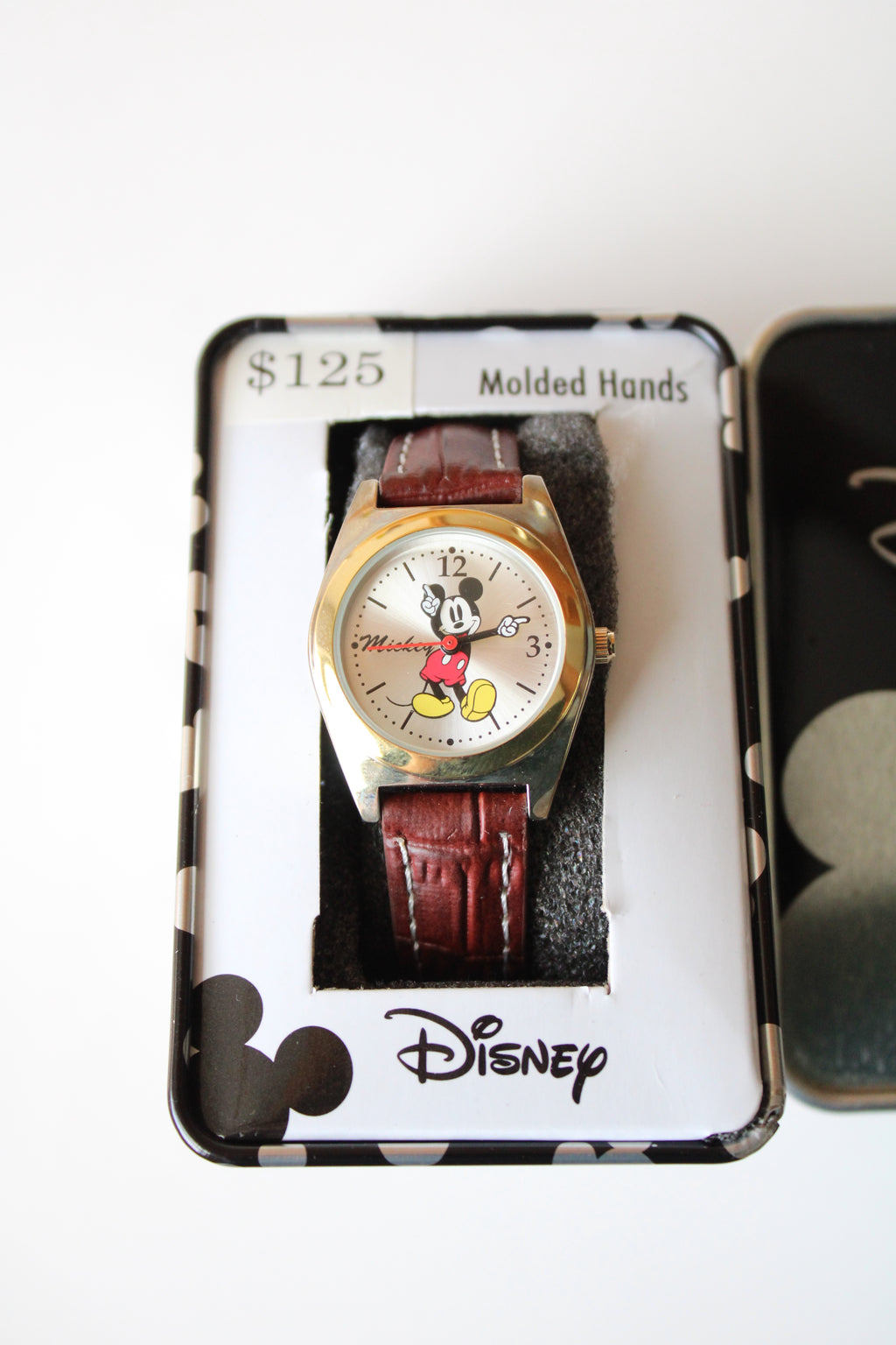NEW Disney Mickey Mouse Watch With Brown Strap