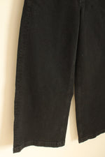 NEW Gap High-Rise Stride Black Wide Leg Jeans | 25