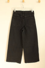 NEW Gap High-Rise Stride Black Wide Leg Jeans | 25