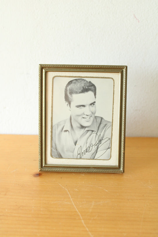 Autograph Printed Framed Elvis Presley Photograph