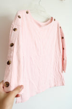 Talbots Light Pink Cotton Long Sleeved Button Detail Top | S