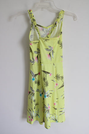 SO Yellow Tropical Dress | Youth XL (14/16)