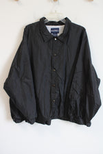 Puritan Black Windbreaker Jacket | 3XL