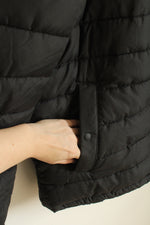 NEW Hawke & Co. Black Sherpa Line Puffer Jacket With Hood | L