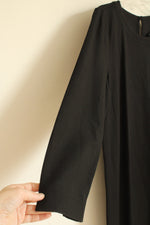 NEW J. Jill Black 3/4 Sleeve Long Dress With Bottom Ruffle | M Tall