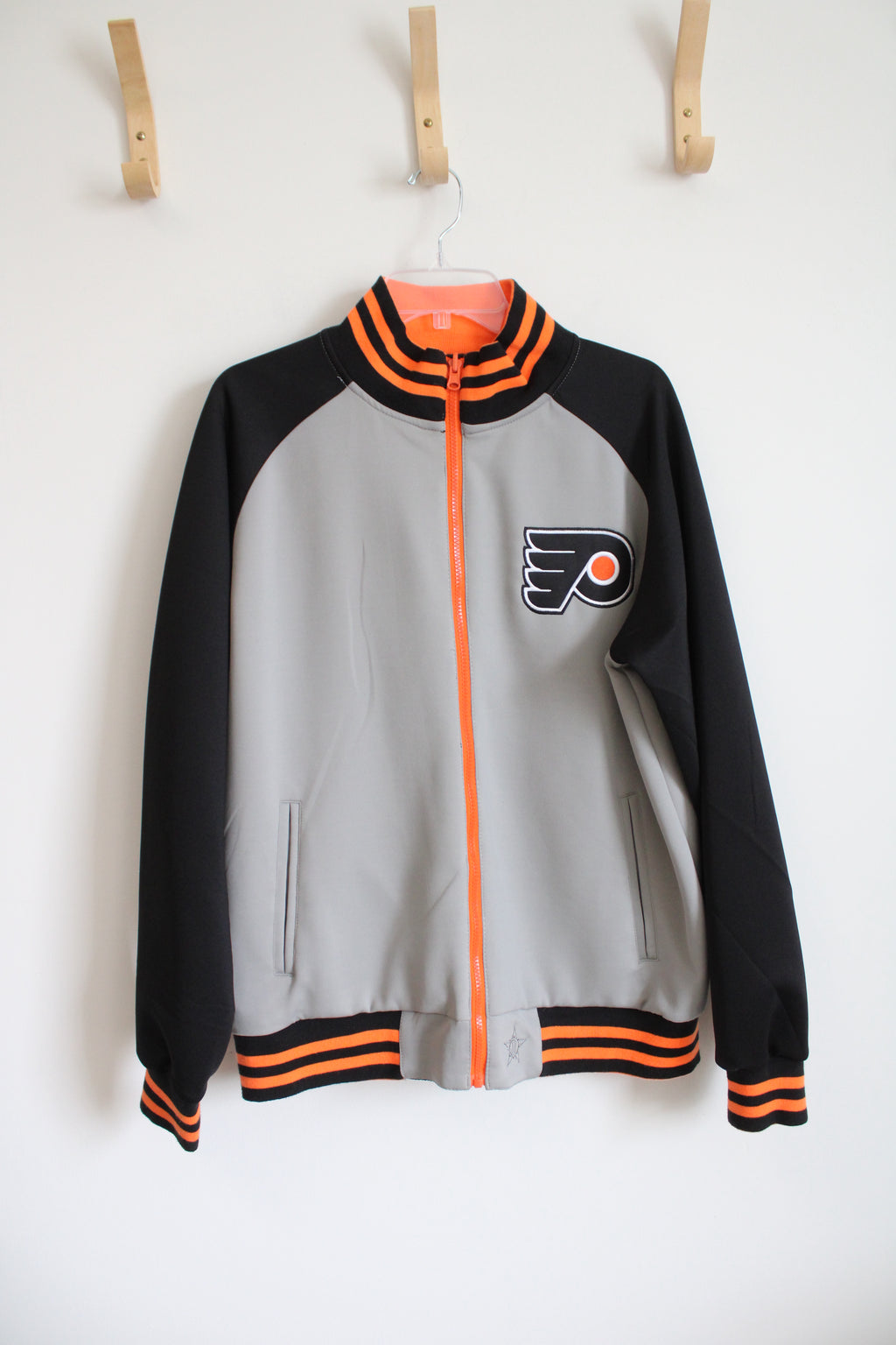 Pittsburgh Flyers Gray & Black Full Zip Jacket | L