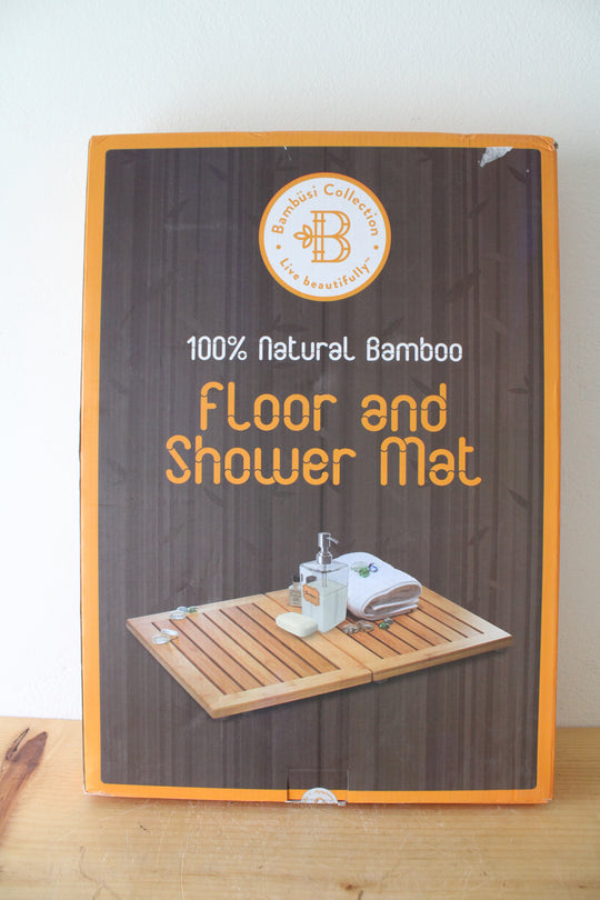 NEW Bambusi Collection 100% Natural Bamboo Floor & Shower Mat