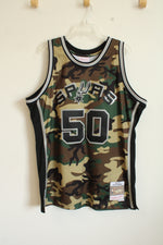 Mitchell & Ness Men's David Robinson San Antonio Spurs Woodland Camo Mesh Swingman Jersey | XL