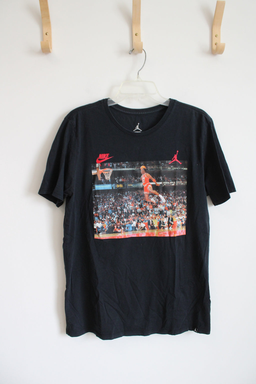NBA Nike Michael Jordan Black Tee | L