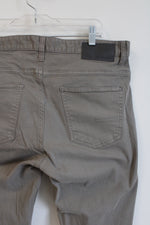 Calvin Klein Jeans Slim Straight Tan Gray Pants | 36X30
