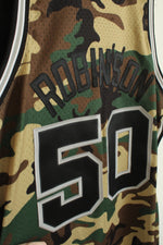 Mitchell & Ness Men's David Robinson San Antonio Spurs Woodland Camo Mesh Swingman Jersey | XL