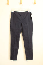 New French Toast Navy Blue Contrast Waist Pull-On Pant | 16