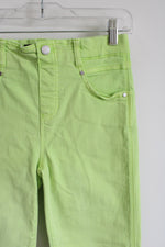 Liverpool Neon Green Cropped Pants | 4