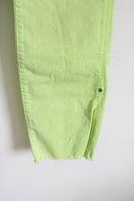 Liverpool Neon Green Cropped Pants | 4
