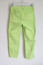 Liverpool Neon Green Cropped Pants | 4