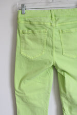 Liverpool Neon Green Cropped Pants | 4