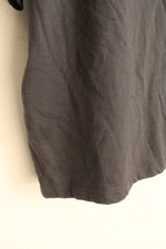 Abercrombie & Fitch Gray Cropped Logo T-Shirt | 10/12