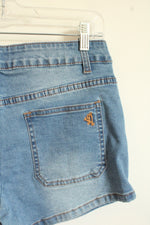 NEW VIP Jeans Light Wash Wrap Front Skort | 7