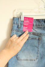 NEW VIP Jeans Light Wash Wrap Front Skort | 7