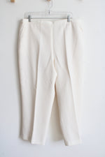 Alfred Dunner Cream Trouser Pant | 18
