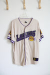Ultra Game Los Angeles Lakers Button Down Jersey | L