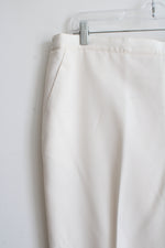 Alfred Dunner Cream Trouser Pant | 18