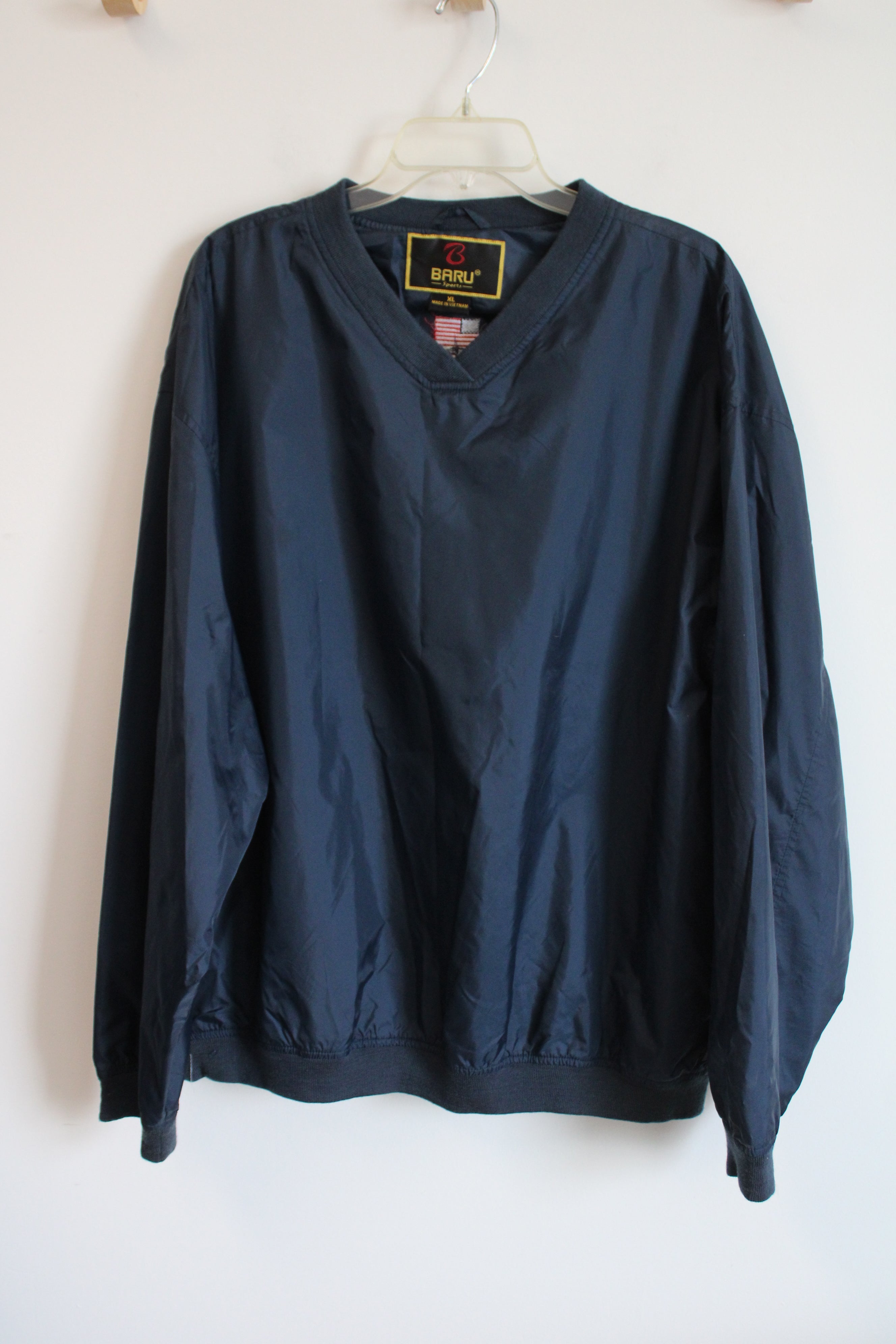 Baru Navy Blue Windbreaker Sweatshirt | XL