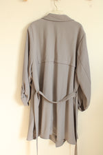 NEW Torrid Gray Lightweight Stretch Trench Jacket | 4