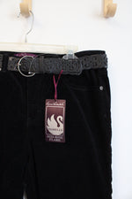 NEW Gloria Vanderbilt Mid Rise Flare Black Corduroy Pants | 14