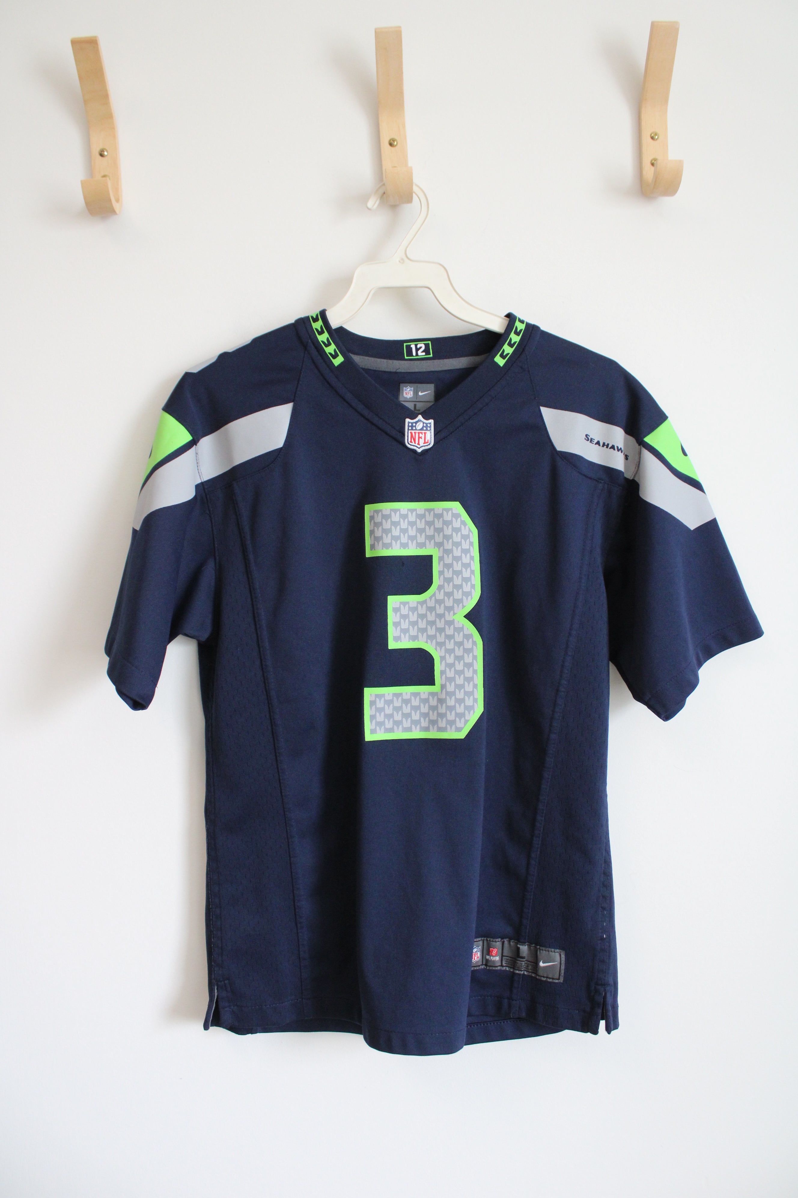 NFL Nike Seattle Seahawks #3 Wilson Jersey | Youth L (14/16)