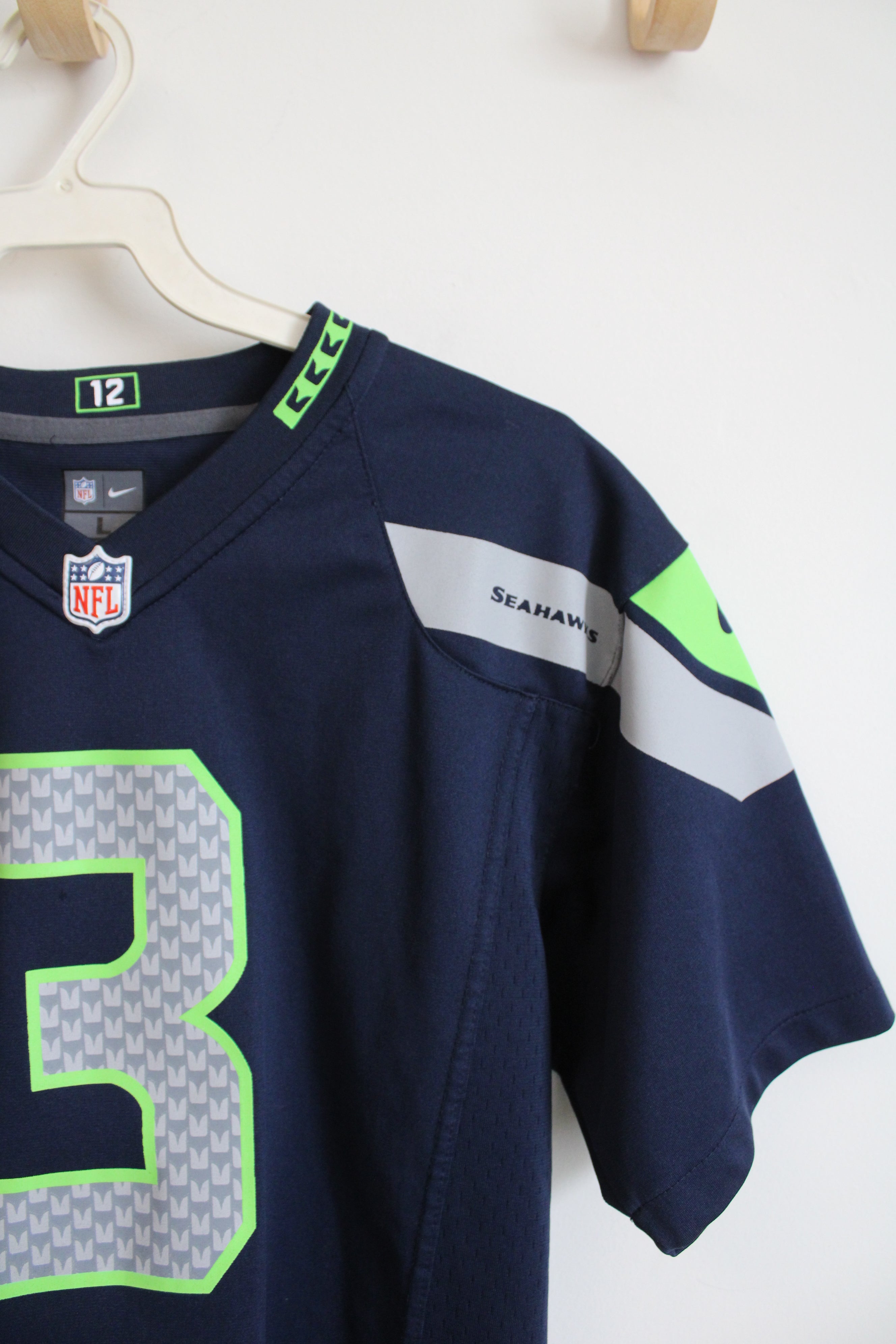 NFL Nike Seattle Seahawks #3 Wilson Jersey | Youth L (14/16)