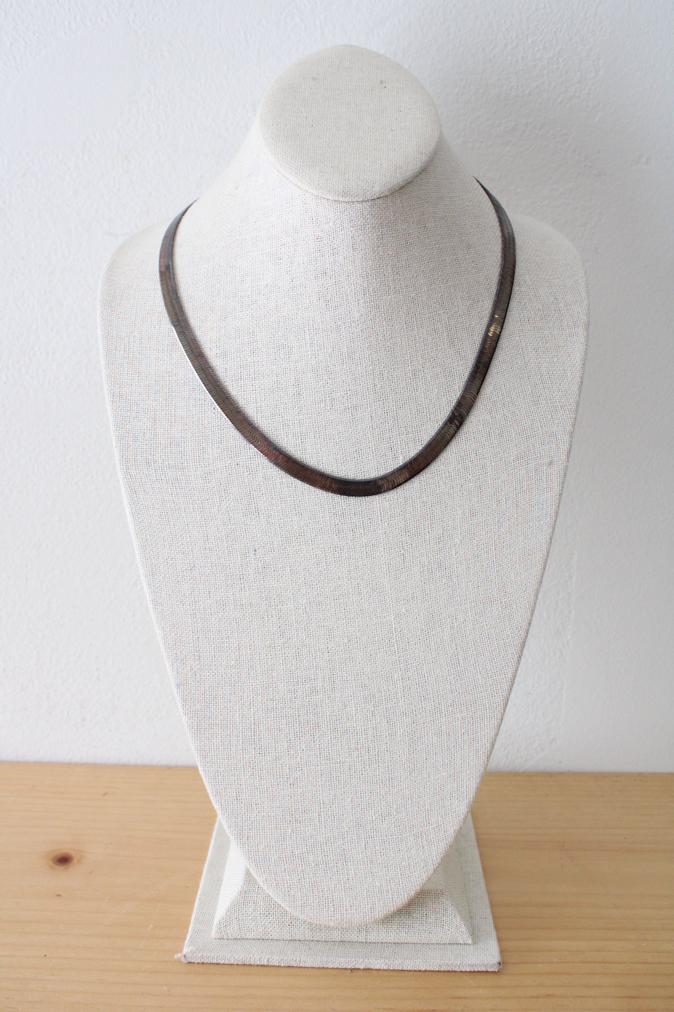 Made In Italy Sterling Silver Herringbone Chain Necklace