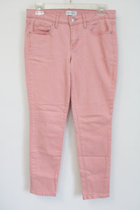 Jessica Simpson Rolled Crop Skinny Pink Pants | 6/28