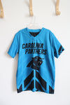 NFL Flag Play Football Reversible Carolina Panthers Shirt | Youth M
