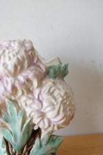 Vintage McCoy Chrysanthemum Purple Ceramic Vase