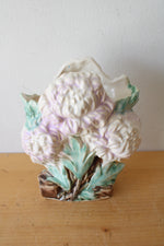 Vintage McCoy Chrysanthemum Purple Ceramic Vase