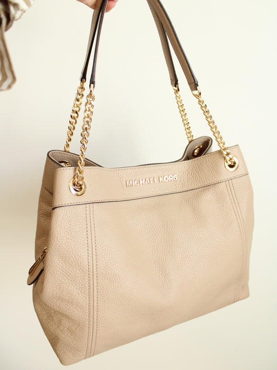 Michael Kors Beige Leather Purse