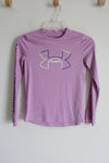 Under Armour Purple Loose Fit Long sleeved Shirt | Youth M (10/12)