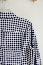 Charter Club Black & White Checkered Jacket | L