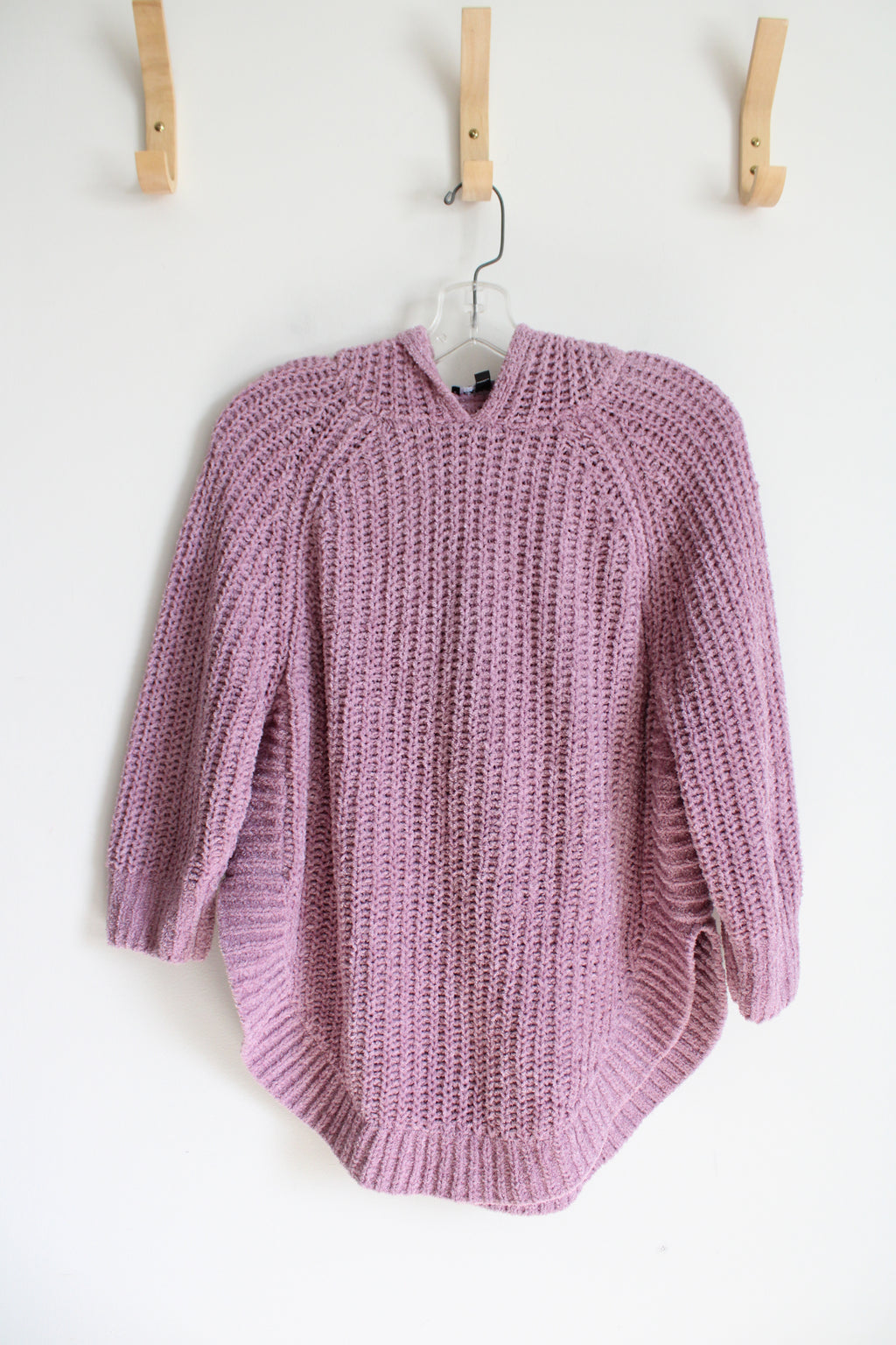 Express Purple Hooded Sweater | S