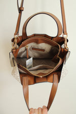 NEW Michael Kors Vanilla Emilia Satchel Bag