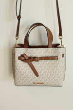 NEW Michael Kors Vanilla Emilia Satchel Bag