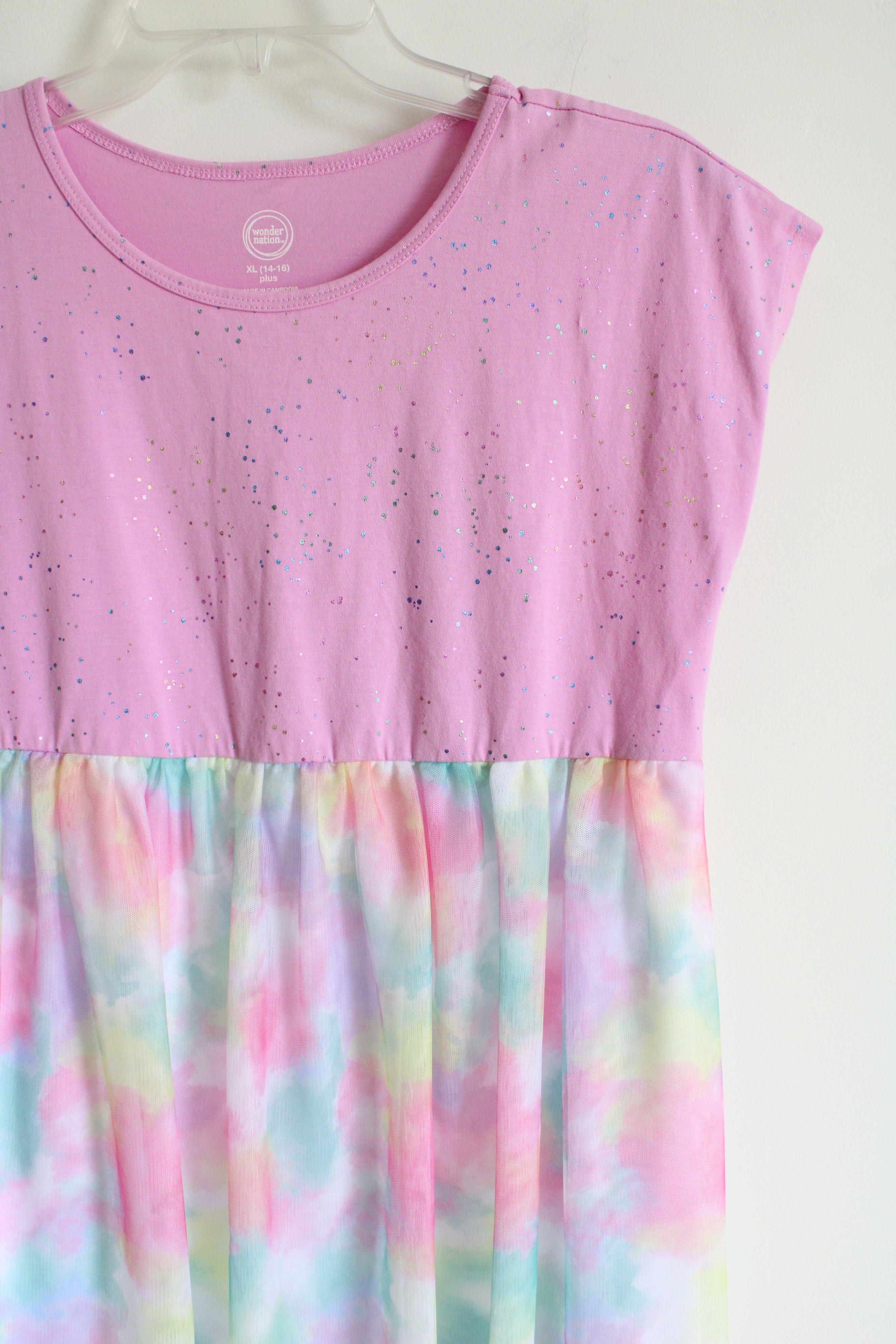 Wonder Nation Pink Tulle Dress | Youth XL (14/16)