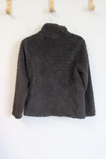 The North Face Fuzzy Gray & Pink Lined Jacket | Youth S