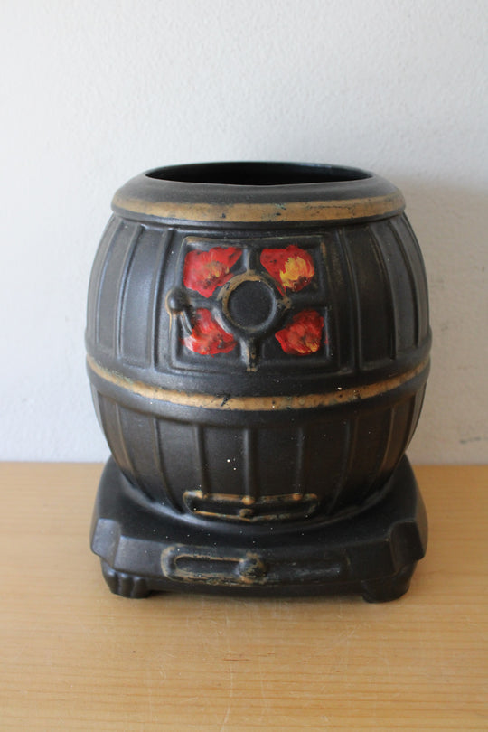 McCoy Vintage Pot Belly Stove Cookie Jar