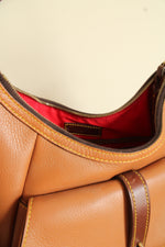 Dooney & Bourke Samba Hobo Bag Saddle Carmel Brown Pebble Leather Bag Purse