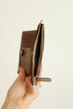 Michael Kors Coin Pouch Vanilla Monogram Print Wallet